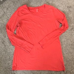Long Sleeve Salmon Top